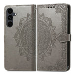 Til Samsung Galaxy S26 FE Pung Etui Mandala Blomst Læder Telefoncover Stand