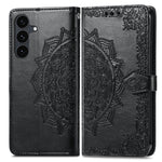 Til Samsung Galaxy S26 FE Pung Etui Mandala Blomst Læder Telefoncover Stand