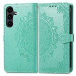Til Samsung Galaxy S26 FE Pung Etui Mandala Blomst Læder Telefoncover Stand