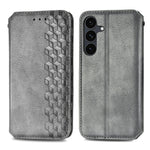 Til Samsung Galaxy S26 FE Cover Rhombus-præg PU Læder Pung Telefoncover