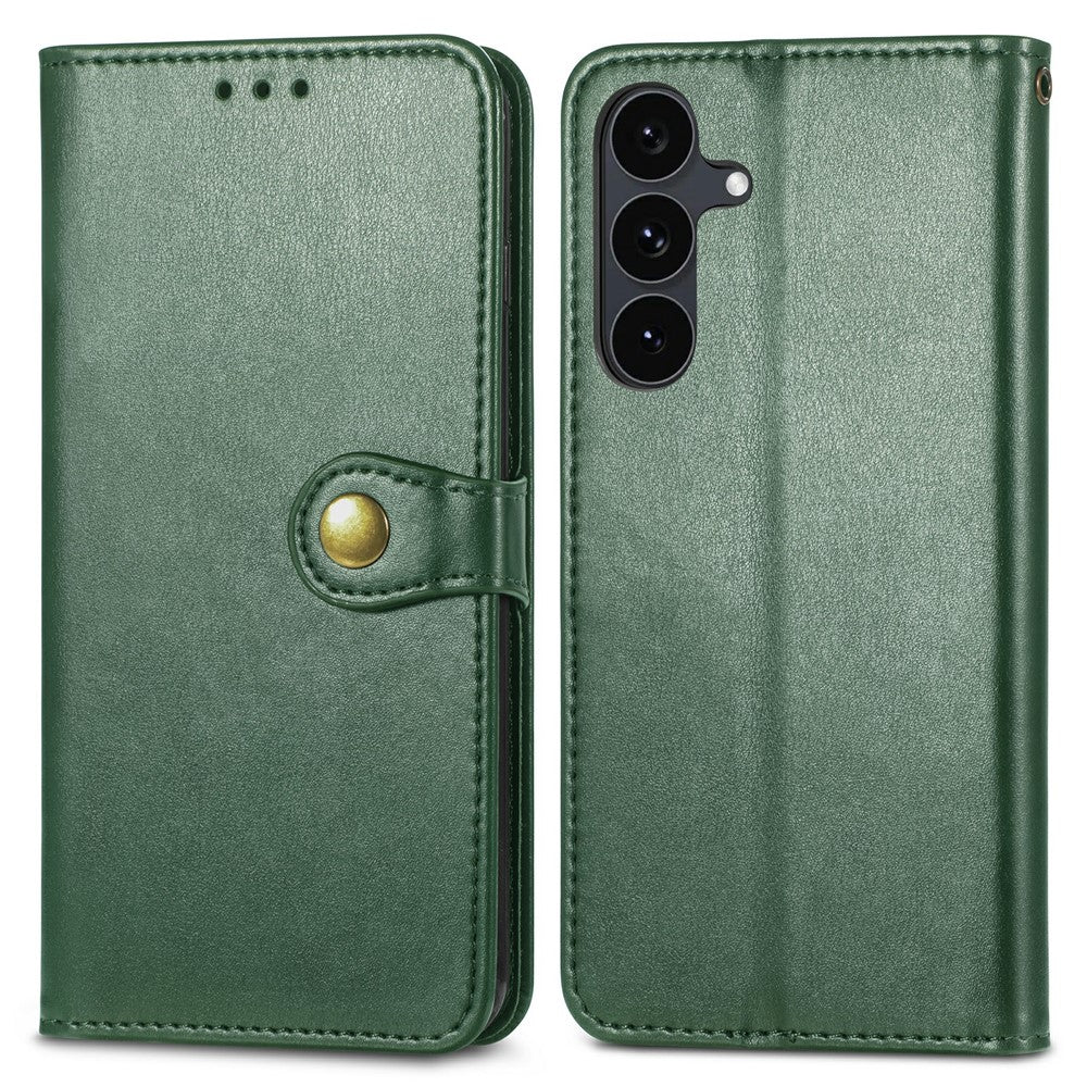 For Samsung Galaxy S26 FE Case Wallet Stand Leather Phone Cover with Wrist Strap