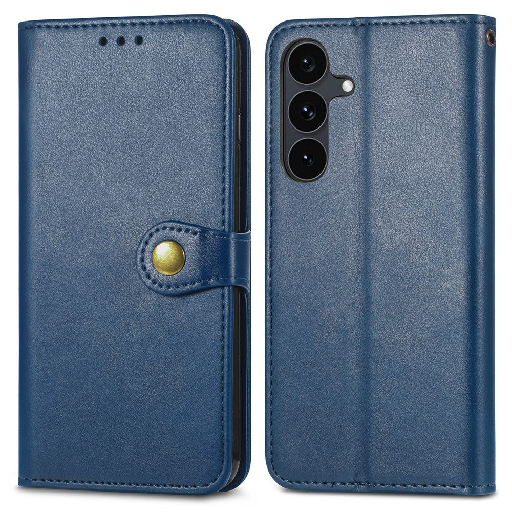 For Samsung Galaxy S26 FE Case Wallet Stand Leather Phone Cover with Wrist Strap
