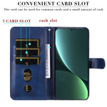 For Xiaomi 13 PU Leather Cases with Zipper Pocket Wallet Phone Cover Stand