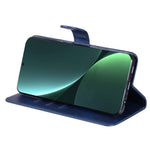 For Xiaomi 13 PU Leather Cases with Zipper Pocket Wallet Phone Cover Stand