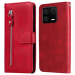 For Xiaomi 13 PU Leather Cases with Zipper Pocket Wallet Phone Cover Stand