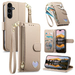 Til Samsung Galaxy S26 FE Cover Lynlåslomme TPU PU Læder Pung Telefoncover med Rem