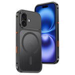 For iPhone 16 Magnetic Case Heat Dissipation Snap-On Metal + PC Phone Cover