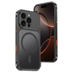 For iPhone 16 Pro Magnetic Case Heat Dissipation Snap-On Metal + PC Phone Cover