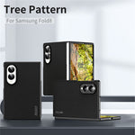 For Samsung Galaxy Z Fold8 Case Wood Texture PU Leather Coated PC TPU Phone Cover