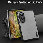 For Samsung Galaxy Z Fold8 Case Wood Texture PU Leather Coated PC TPU Phone Cover
