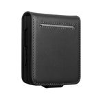 QIALINO För Samsung Galaxy Z Flip8 Fodral Korthållare Äkta Koläder Flipfodral