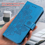Drop-proof Phone Case Stand For Xiaomi 13 Flower Imprinting PU Leather Flip Wallet Cover with Strap