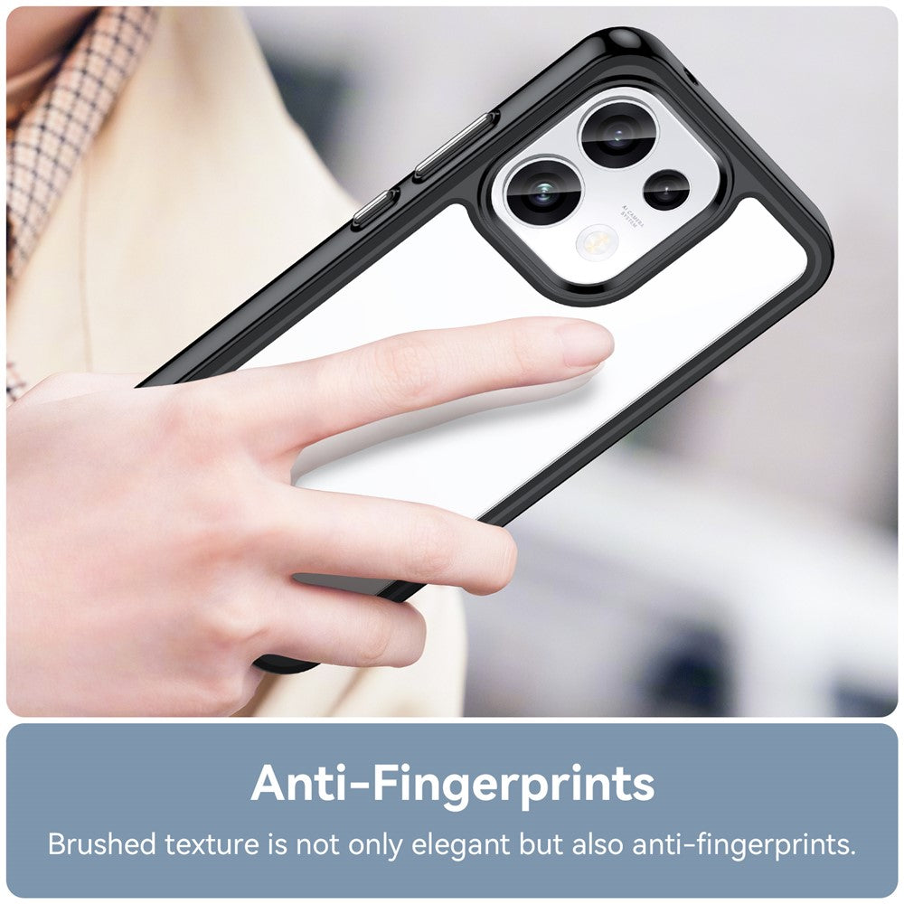 Phone Case For Oppo Reno16 F 5G  /  Reno16 FS 5G TPU + Acrylic Protective Clear Phone Cover