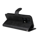 For Xiaomi 13 Anti-scratch Classic Calf Texture Phone Stand Case PU Leather Wallet Drop-proof Cover with Wrist Strap