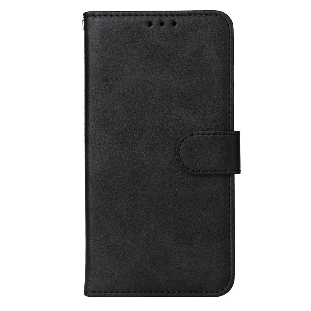 For Xiaomi 13 Anti-scratch Classic Calf Texture Phone Stand Case PU Leather Wallet Drop-proof Cover with Wrist Strap