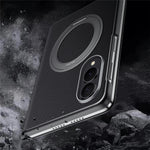 SULADA-magnetisk skal til Samsung Galaxy Z Fold8 med stativ, mobilskal i ægte okselæder med kortholder