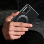 SULADA-magnetisk skal til Samsung Galaxy Z Fold8 med stativ, mobilskal i ægte okselæder med kortholder