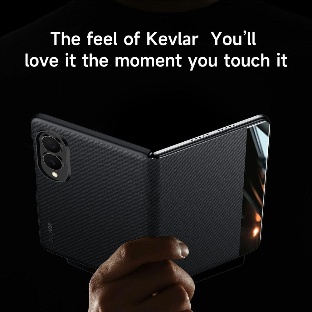 SULADA For Samsung Galaxy Z Fold8 Magnetic Case View Window Leather Phone Cover with Auto Wake  /  Sleep