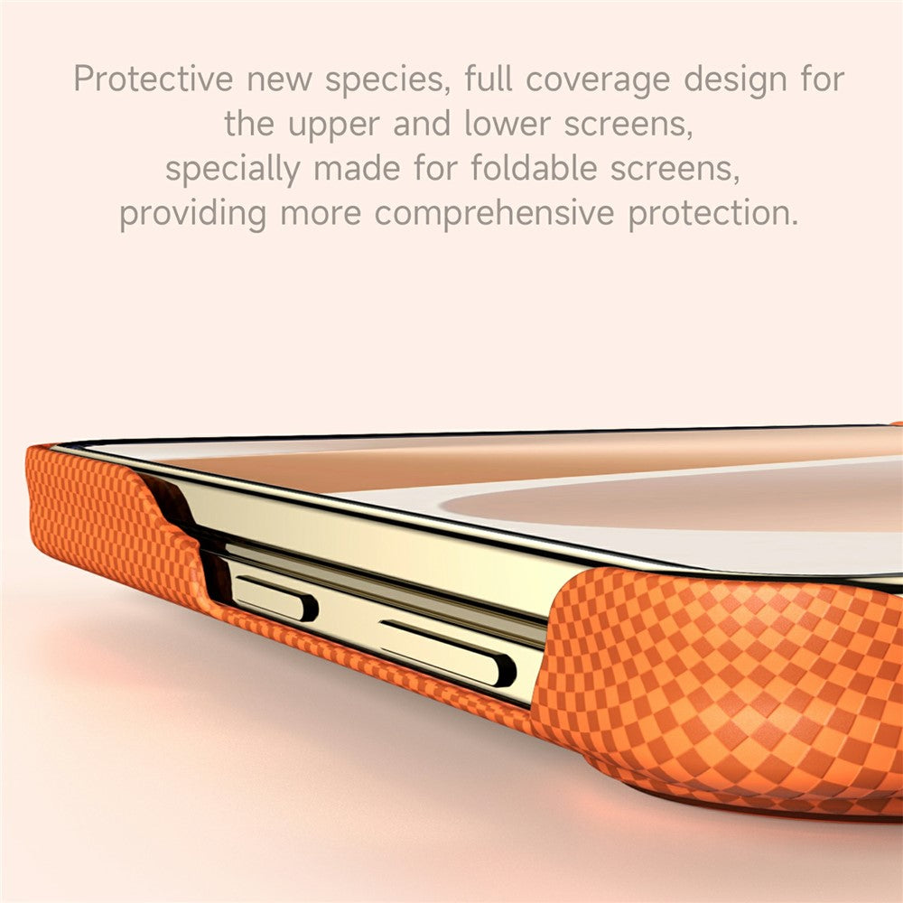 SULADA Til Samsung Galaxy Z Fold8 Beskyttende Magnetisk Cover Med Kevlar Gitter Tekstur Anti-Fingeraftryk PC Telefoncover