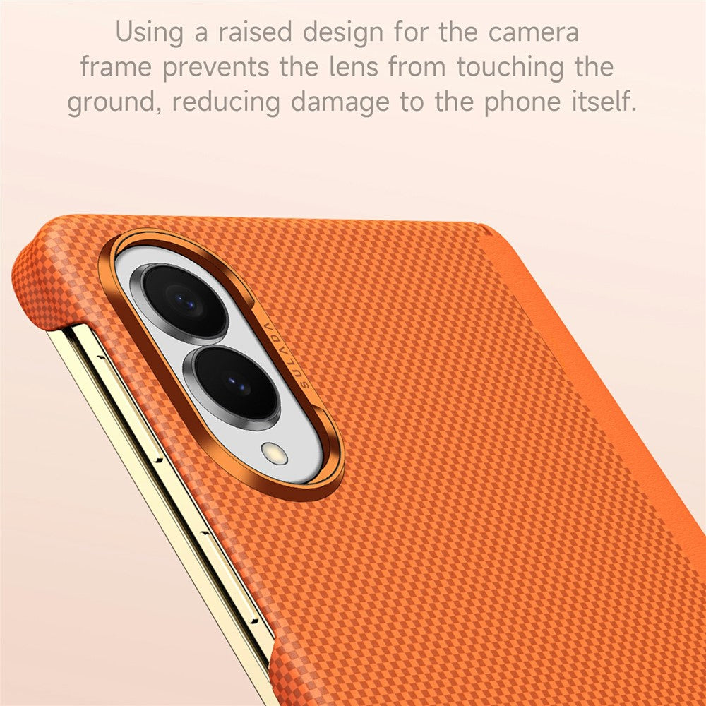 SULADA Til Samsung Galaxy Z Fold8 Beskyttende Magnetisk Cover Med Kevlar Gitter Tekstur Anti-Fingeraftryk PC Telefoncover