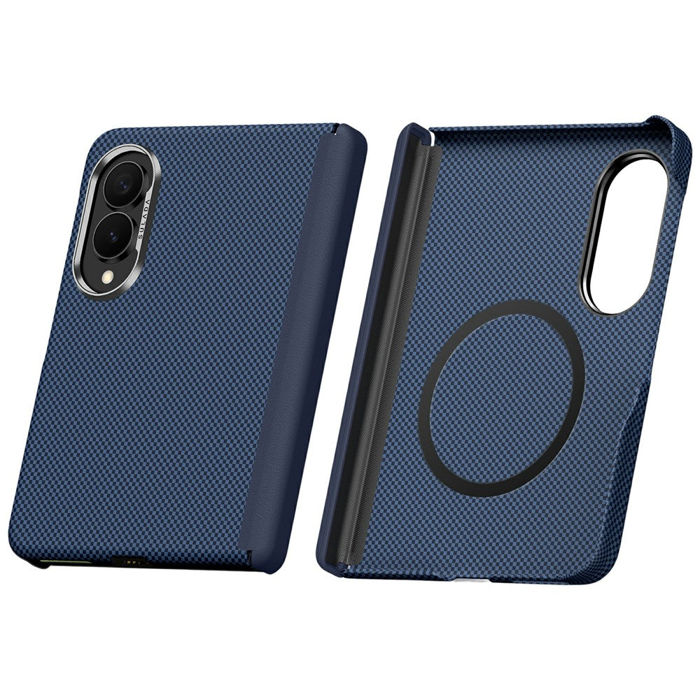 SULADA Til Samsung Galaxy Z Fold8 Beskyttende Magnetisk Cover Med Kevlar Gitter Tekstur Anti-Fingeraftryk PC Telefoncover