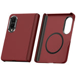 SULADA Til Samsung Galaxy Z Fold8 Beskyttende Magnetisk Cover Med Kevlar Gitter Tekstur Anti-Fingeraftryk PC Telefoncover