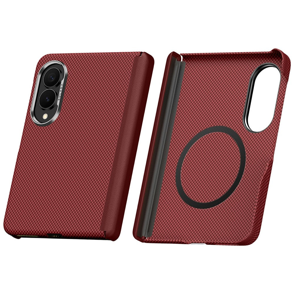 SULADA Til Samsung Galaxy Z Fold8 Beskyttende Magnetisk Cover Med Kevlar Gitter Tekstur Anti-Fingeraftryk PC Telefoncover