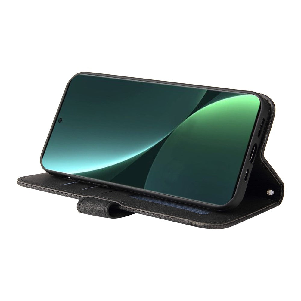 For Xiaomi 13 Pro 5G Leather Wallet Cases Skin Touch Phone Cover Stand with Strap