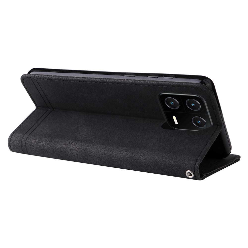 For Xiaomi 13 Pro 5G Leather Wallet Cases Skin Touch Phone Cover Stand with Strap