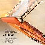 SULADA for Samsung Galaxy Z Fold8 Magnetic Case 360° Rotating Ring Kickstand Golden Mountain Pattern PC Slim Phone Cover
