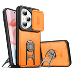 For Honor 400 Pro 5G (Global) Case with Slide Camera Cover Kickstand PC + TPU Protective Phone Shell