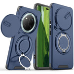 For Honor Magic7 Lite 5G / Honor X9c 5G / Honor X60 Pro 5G Case with Slide Camera Cover Kickstand PC + TPU Protective Phone Shell