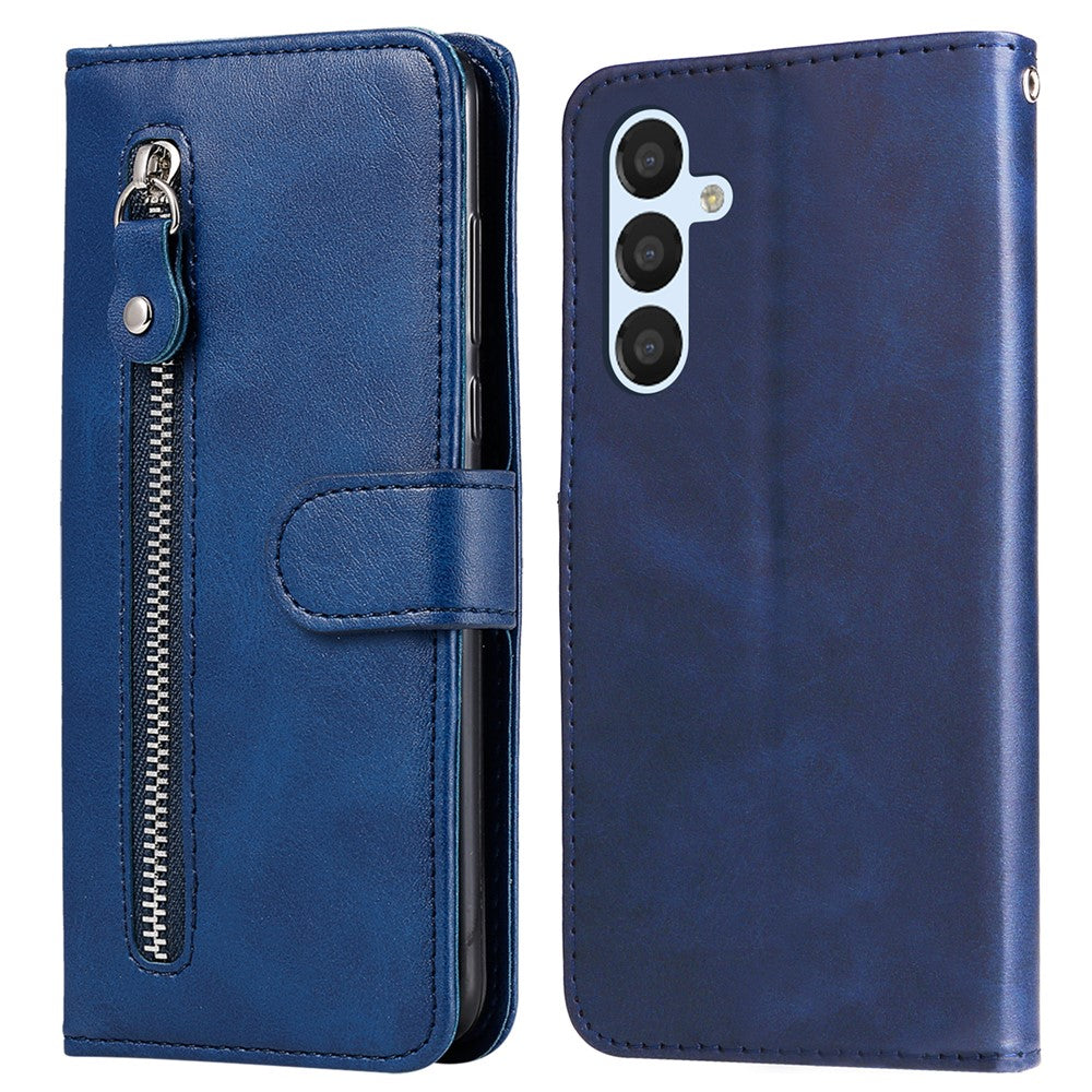 For Samsung Galaxy A54 5G PU Leather Cases with Zipper Pocket Wallet Phone Cover Stand