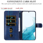 For Samsung Galaxy A54 5G PU Leather Cases with Zipper Pocket Wallet Phone Cover Stand