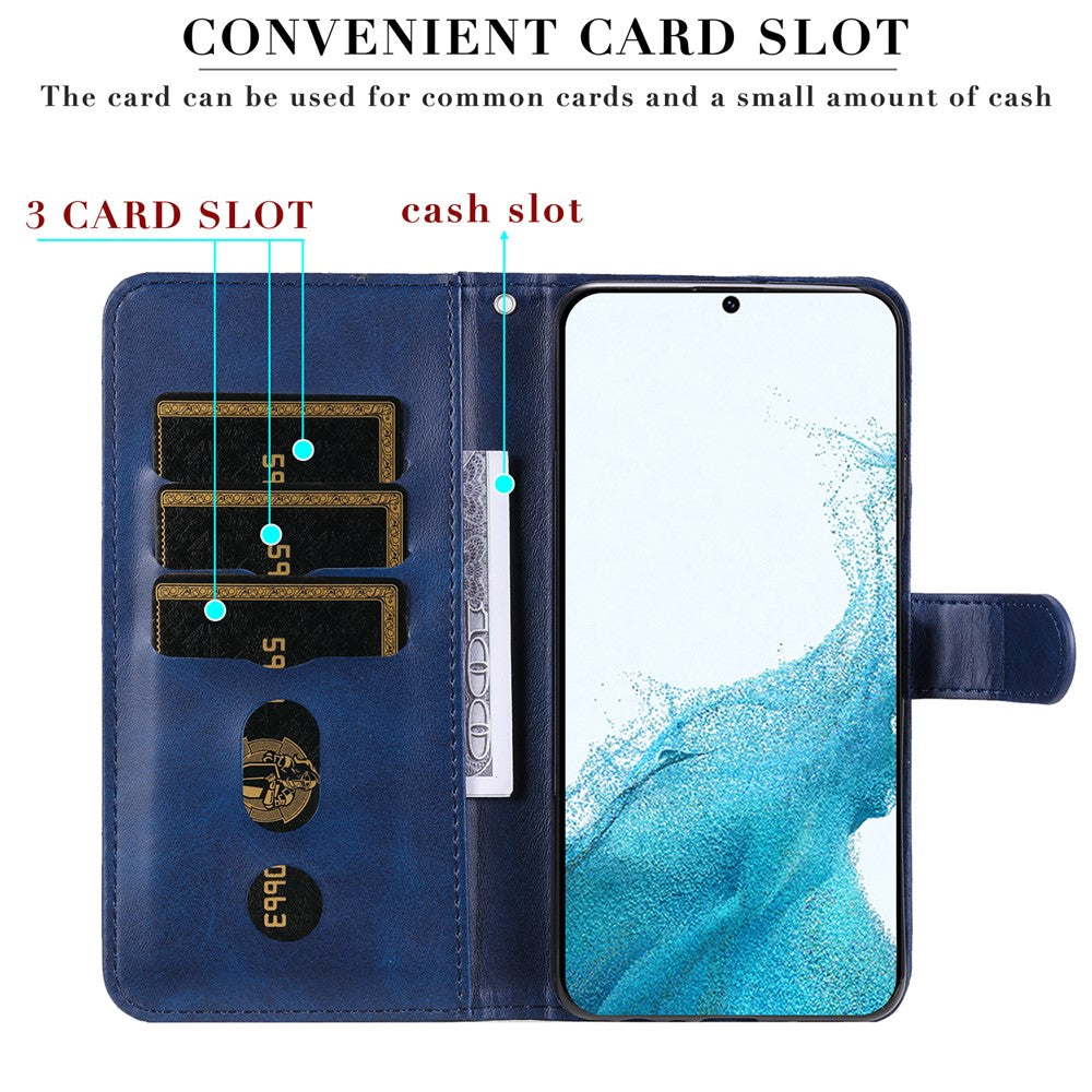 For Samsung Galaxy A54 5G PU Leather Cases with Zipper Pocket Wallet Phone Cover Stand