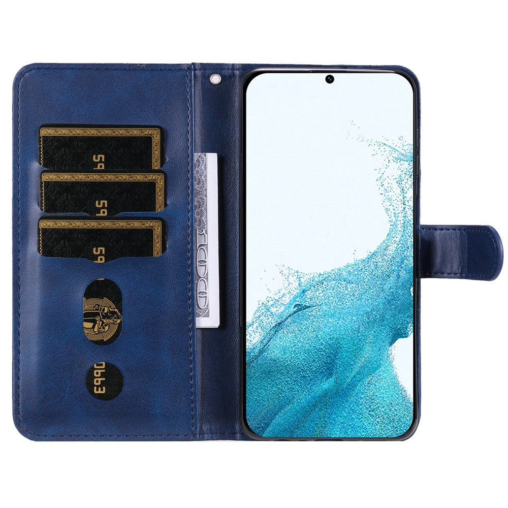 For Samsung Galaxy A54 5G PU Leather Cases with Zipper Pocket Wallet Phone Cover Stand