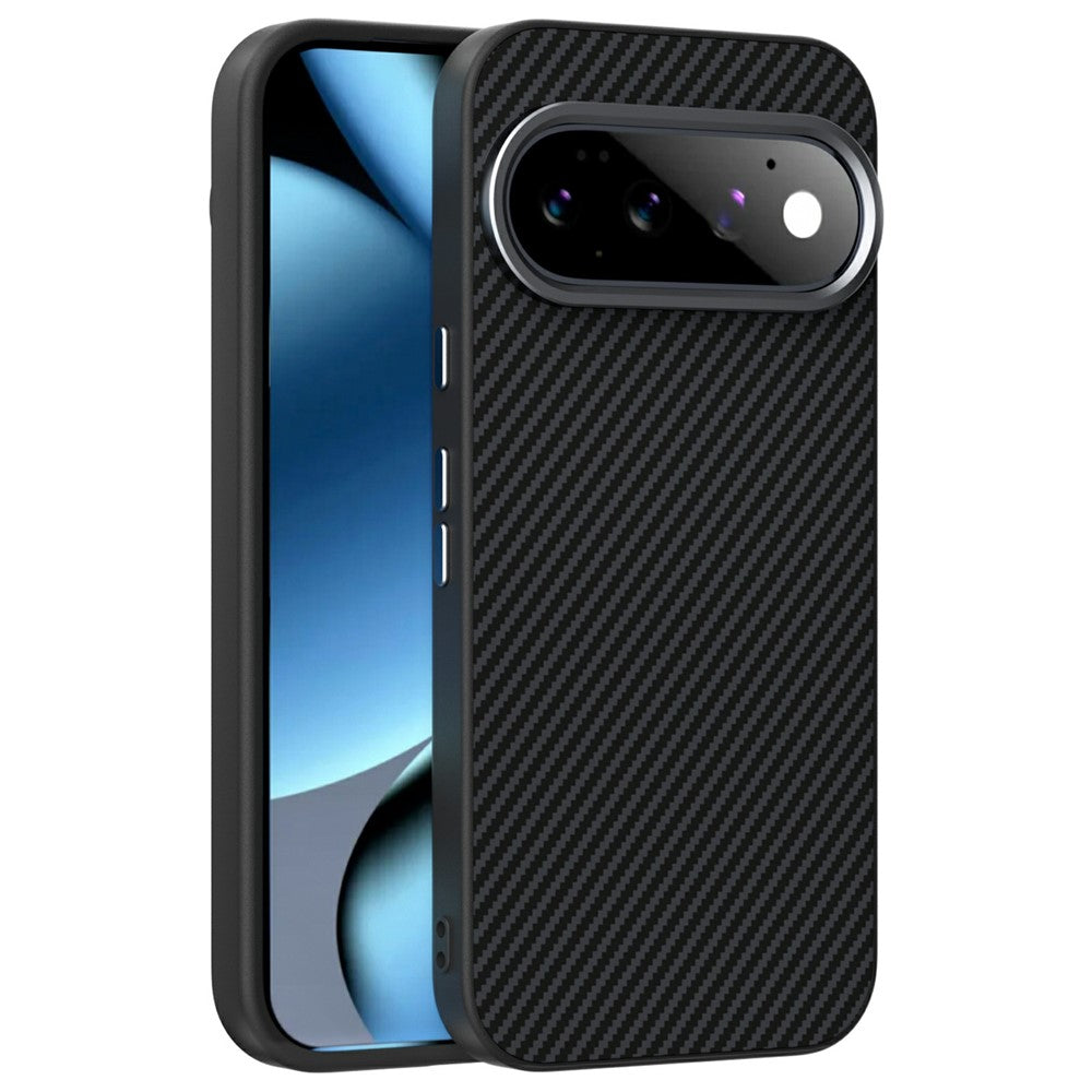ABEEL til Google Pixel 11 Pro Magnetisk Cover Kulfibertekstur TPU PC PU Telefonbagside