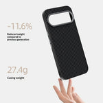 ABEEL til Google Pixel 11 Pro Magnetisk Cover Kulfibertekstur TPU PC PU Telefonbagside