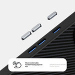 ABEEL til Google Pixel 11 Pro Magnetisk Cover Kulfibertekstur TPU PC PU Telefonbagside