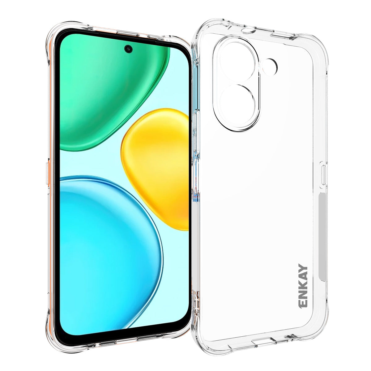 HAT PRINCE for Honor X7e 4G ENKAY  Clear Phone Case Shockproof Anti-slip TPU Cover
