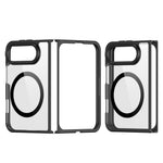 DUX DUCIS for iPhone Fold Aimo Series Magnetic Case PC + TPU Clear Back Phone Cover (REACH Certification)