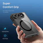 DUX DUCIS for iPhone Fold Aimo Series Magnetic Case PC + TPU Clear Back Phone Cover (REACH Certification)