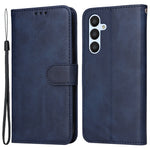 Til Samsung Galaxy A54 5G PU-læderpung, stødsikkert telefoncover, ridsefast klassisk kalvetekstur-telefonstativcover med håndledsrem