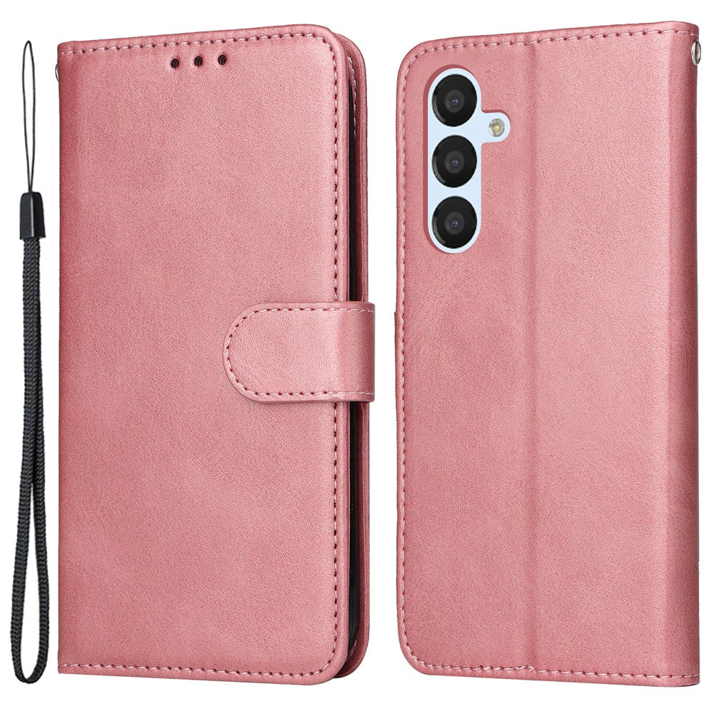 Til Samsung Galaxy A54 5G PU-læderpung, stødsikkert telefoncover, ridsefast klassisk kalvetekstur-telefonstativcover med håndledsrem