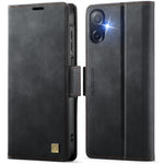 AUTSPACE til Samsung Galaxy A07 4G / Galaxy A06 4G / Galaxy A06 5G / Galaxy A08 5G / Galaxy A08 4G A11 cover RFID-blokerende retro læder mobiltelefonpung-cover