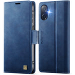AUTSPACE til Samsung Galaxy A07 4G / Galaxy A06 4G / Galaxy A06 5G / Galaxy A08 5G / Galaxy A08 4G A11 cover RFID-blokerende retro læder mobiltelefonpung-cover