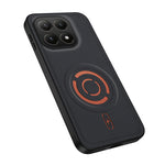 WANLONFENG for Xiaomi 15T KJB Series Magnetic Case Tech Fabric Texture PC+TPU Shockproof Phone Cover