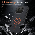 WANLONFENG for Xiaomi 15T KJB Series Magnetic Case Tech Fabric Texture PC+TPU Shockproof Phone Cover