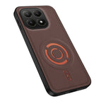 WANLONFENG for Xiaomi 15T KJB Series Magnetic Case Tech Fabric Texture PC+TPU Shockproof Phone Cover