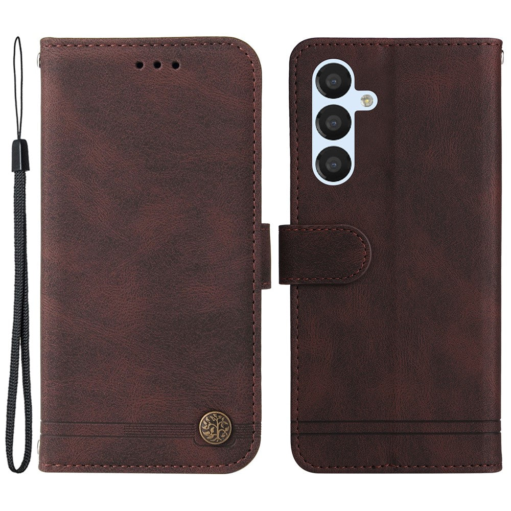For Samsung Galaxy A54 5G Leather Wallet Cases Skin Touch Phone Cover Stand with Strap